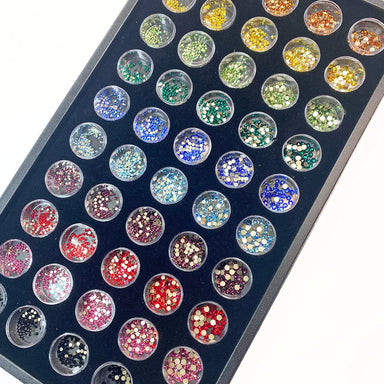 Serinity Flat Back Crystals Non Hotfix Dream Colour Tray Rainbow - Bluestreak Crystals