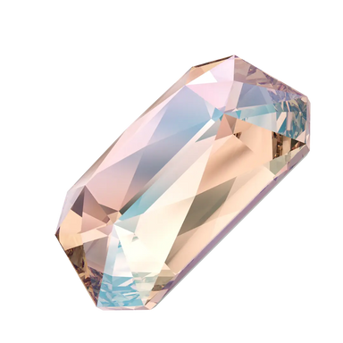 Serinity Flat Back Crystals Non Hotfix Emerald Cut (2602) Vintage Rose Shimmer - Bluestreak Crystals