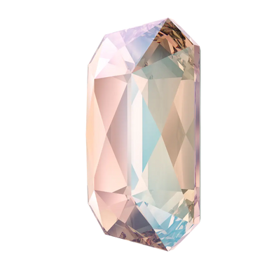 Serinity Flat Back Crystals Non Hotfix Emerald Cut (2602) Vintage Rose Shimmer - Bluestreak Crystals