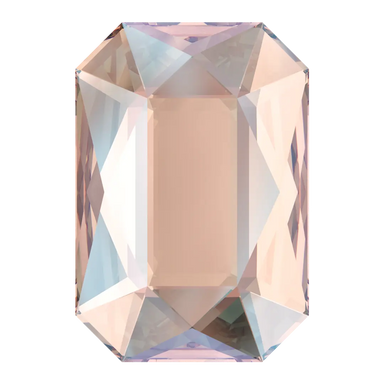 Serinity Flat Back Crystals Non Hotfix Emerald Cut (2602) Vintage Rose Shimmer - Bluestreak Crystals