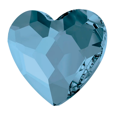 Serinity Flat Back Crystals Non Hotfix Heart (2808) Denim Blue - Bluestreak Crystals