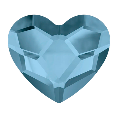 Serinity Flat Back Crystals Non Hotfix Heart (2808) Denim Blue - Bluestreak Crystals