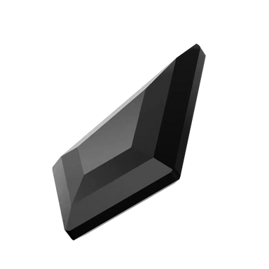 Serinity Flat Back Crystals Non Hotfix Kite (2771) Jet UNFOILED - Bluestreak Crystals