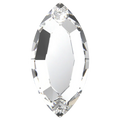 Swarovski Hotfix Flat Back Crystals Navette (2200) Crystal - Bluestreak Crystals