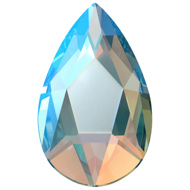 Serinity Flat Back Crystals Non Hotfix Pear (2303) Aquamarine Shimmer - Bluestreak Crystals