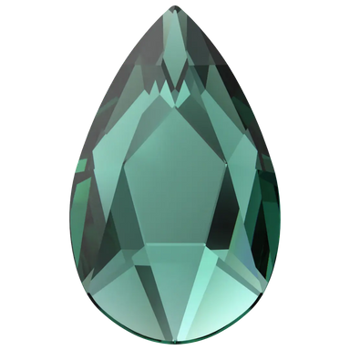 Serinity Flat Back Crystals Non Hotfix Pear (2303) Emerald - Bluestreak Crystals