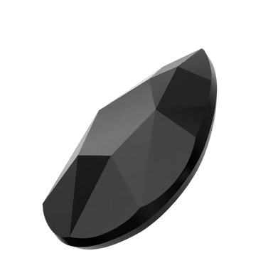 Serinity Flat Back Crystals Non Hotfix Pear (2303) Jet UNFOILED - Bluestreak Crystals