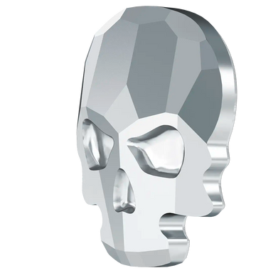 Swarovski Flat Back Crystals Non Hotfix Skull (2856) Crystal Light Chrome - Bluestreak Crystals