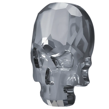 Serinity Flat Back Crystals Non Hotfix Skull (2856) Crystal Silver Night UNFOILED - Bluestreak Crystals