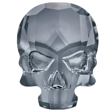 Serinity Flat Back Crystals Non Hotfix Skull (2856) Crystal Silver Night UNFOILED - Bluestreak Crystals