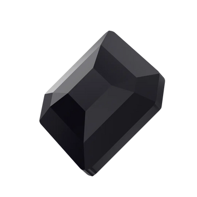 Serinity Flat Back Crystals Non Hotfix Small Hexagon (2777) Jet UNFOILED - Bluestreak Crystals