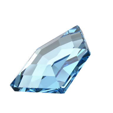Serinity Flat Back Crystals Non Hotfix Small Pentagon (2775) Aquamarine - Bluestreak Crystals