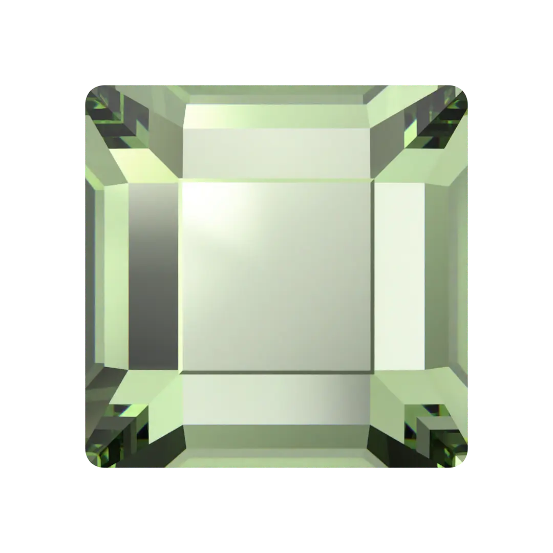 Serinity Flat Back Crystals Non Hotfix Square (2400) Dark Peridot - Bluestreak Crystals