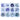 Serinity Flat Back Crystals Non Hotfix Supreme Mix Blues - Bluestreak Crystals