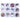 Serinity Flat Back Crystals Non Hotfix Supreme Mix Purples - Bluestreak Crystals