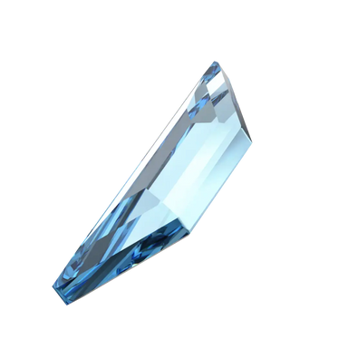 Serinity Flat Back Crystals Non Hotfix Trapeze (2772) Aquamarine - Bluestreak Crystals