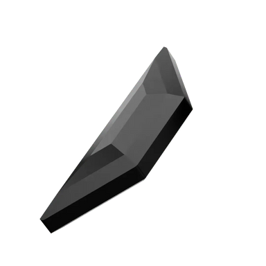 Serinity Flat Back Crystals Non Hotfix Trapeze (2772) Jet UNFOILED - Bluestreak Crystals