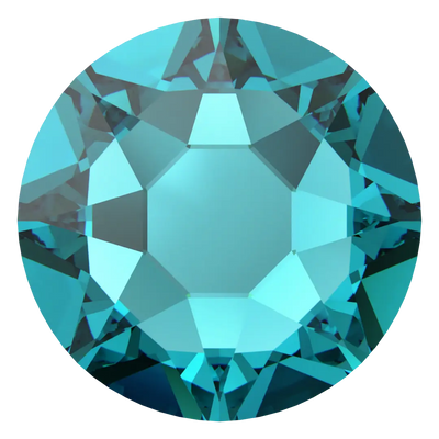 Swarovski Hotfix Flat Back Crystals (2000, 2038 & 2078) Blue Zircon - Bluestreak Crystals