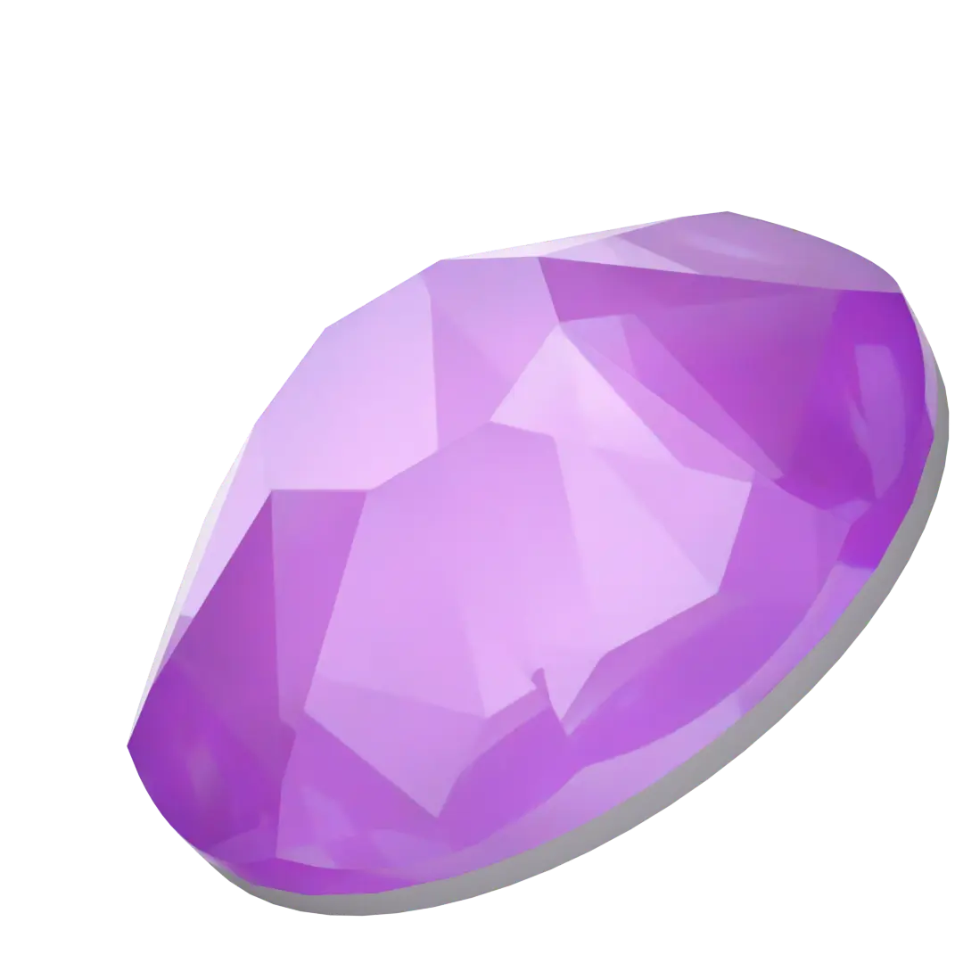 Serinity Hotfix Flat Back Crystals (2000, 2038 & 2078) Crystal Electric Violet Ignite - Bluestreak Crystals