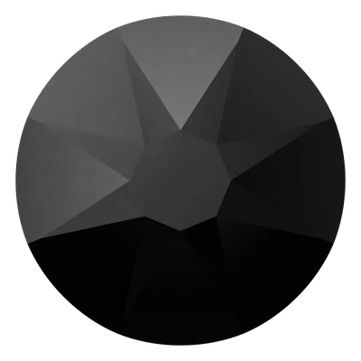 Swarovski Hotfix Flat Back Crystals (2000, 2038 & 2078) Jet - Bluestreak Crystals