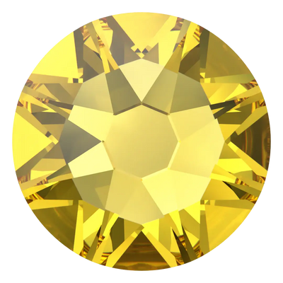 Swarovski Hotfix Flat Back Crystals (2000, 2038 & 2078) Light Topaz - Bluestreak Crystals