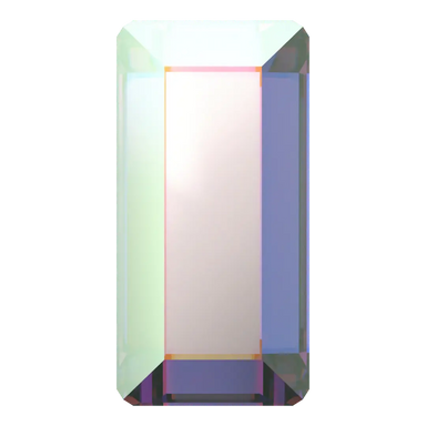 Swarovski Flat Back Crystals Non Hotfix Baguette (2510) Crystal AB - Bluestreak Crystals