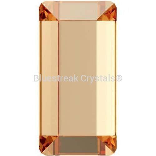 Serinity Hotfix Flat Back Crystals Baguette (2510) Crystal Golden Shadow-Serinity Hotfix Flatback Crystals-3.7x1.9mm - Pack of 20-Bluestreak Crystals