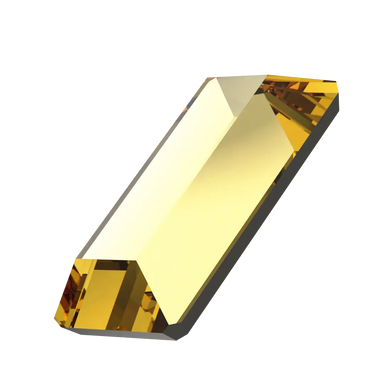 Serinity Hotfix Flat Back Crystals Baguette (2510) Dark Jonquil - Bluestreak Crystals