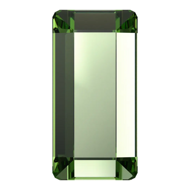 Serinity Hotfix Flat Back Crystals Baguette (2510) Dark Peridot - Bluestreak Crystals