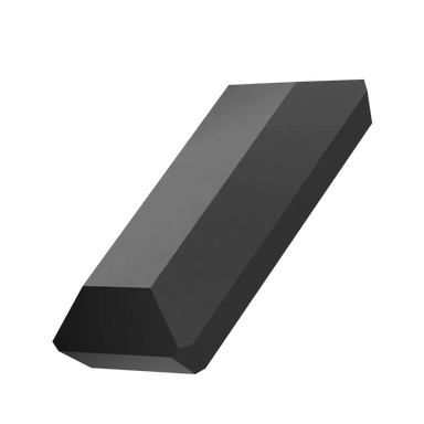 Serinity Hotfix Flat Back Crystals Baguette (2510) Jet - Bluestreak Crystals