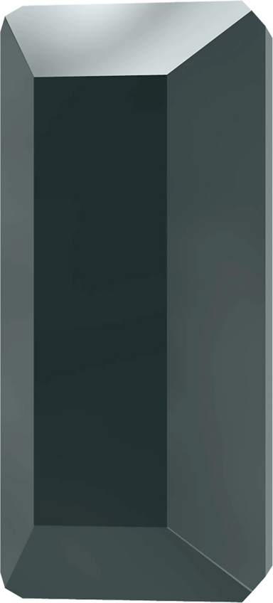 Serinity Hotfix Flat Back Crystals Baguette (2510) Jet Hematite - Bluestreak Crystals