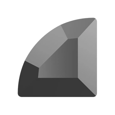 Serinity Hotfix Flat Back Crystals Connector (2715) Jet Hematite - Bluestreak Crystals