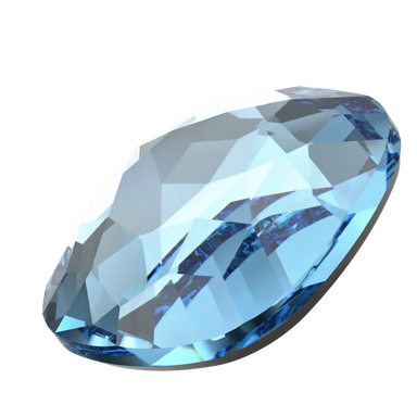 Swarovski Flat Back Crystals Non Hotfix Cushion (2471) Aquamarine - Bluestreak Crystals