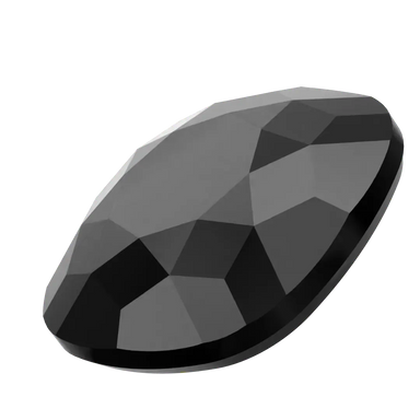 Serinity Hotfix Flat Back Crystals Cushion (2471) Jet - Bluestreak Crystals