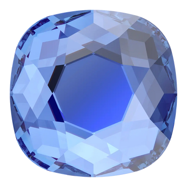 Serinity Hotfix Flat Back Crystals Cushion (2471) Sapphire - Bluestreak Crystals