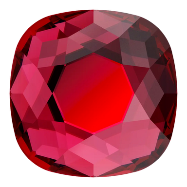 Serinity Hotfix Flat Back Crystals Cushion (2471) Scarlet - Bluestreak Crystals