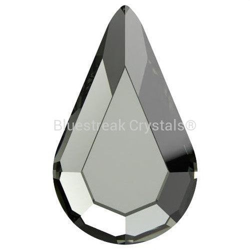 Serinity Hotfix Flat Back Crystals Drop (2300) Black Diamond-Serinity Hotfix Flatback Crystals-8x4.8mm - Pack of 6-Bluestreak Crystals