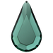 Serinity Hotfix Flat Back Crystals Drop (2300) Emerald - Bluestreak Crystals