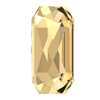 Swarovski Flat Back Crystals Non Hotfix Emerald Cut (2602) Crystal Golden Shadow - Bluestreak Crystals