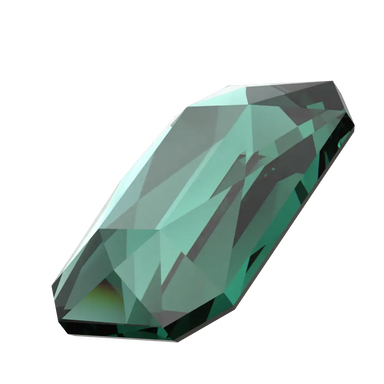 Serinity Flat Back Crystals Non Hotfix Emerald Cut (2602) Emerald - Bluestreak Crystals