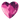 Serinity Hotfix Flat Back Crystals Heart (2808) Fuchsia - Bluestreak Crystals