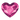 Serinity Hotfix Flat Back Crystals Heart (2808) Fuchsia - Bluestreak Crystals