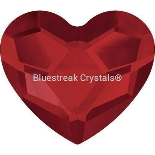 Serinity Hotfix Flat Back Crystals Heart (2808) Light Siam-Serinity Hotfix Flatback Crystals-6mm - Pack of 10-Bluestreak Crystals