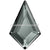 Serinity Hotfix Flat Back Crystals Kite (2771) Black Diamond-Serinity Hotfix Flatback Crystals-6.4x4.2mm - Pack of 6-Bluestreak Crystals