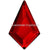 Serinity Hotfix Flat Back Crystals Kite (2771) Light Siam-Serinity Hotfix Flatback Crystals-6.4x4.2mm - Pack of 6-Bluestreak Crystals