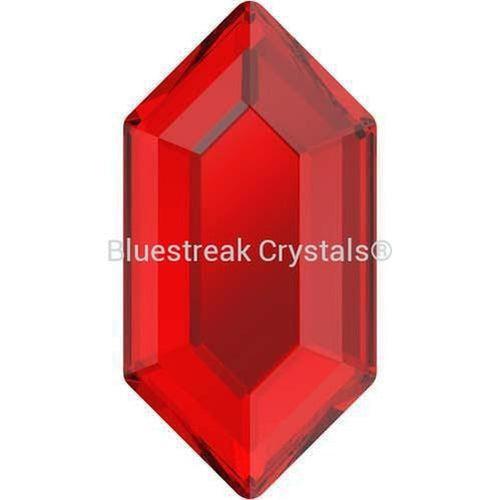 Serinity Hotfix Flat Back Crystals Large Hexagon (2776) Light Siam-Serinity Hotfix Flatback Crystals-8.2x4.2mm - Pack of 8-Bluestreak Crystals
