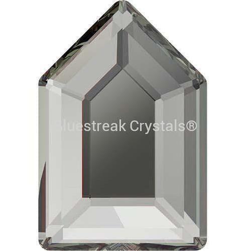 Serinity Hotfix Flat Back Crystals Large Pentagon (2774) Black Diamond-Serinity Hotfix Flatback Crystals-6.3x4.2mm - Pack of 8-Bluestreak Crystals