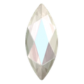 Serinity Hotfix Flat Back Crystals Marquise (2201) Crystal AB - Bluestreak Crystals