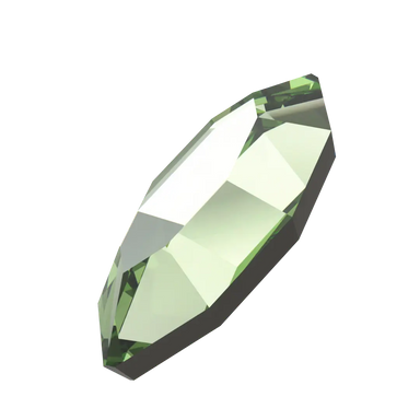 Serinity Hotfix Flat Back Crystals Navette (2200) Dark Peridot - Bluestreak Crystals