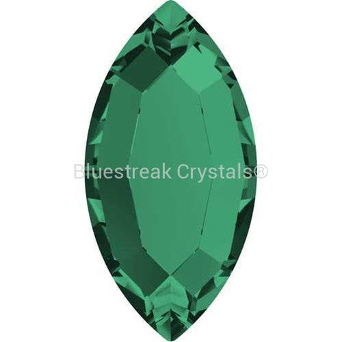 Serinity Hotfix Flat Back Crystals Navette (2200) Emerald-Serinity Hotfix Flatback Crystals-4x2mm - Pack of 12-Bluestreak Crystals